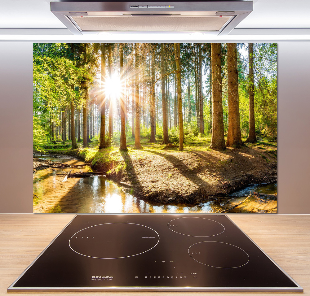 Panel dekor szkło Panorama las