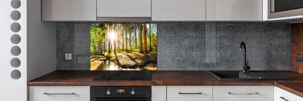 Panel dekor szkło Panorama las