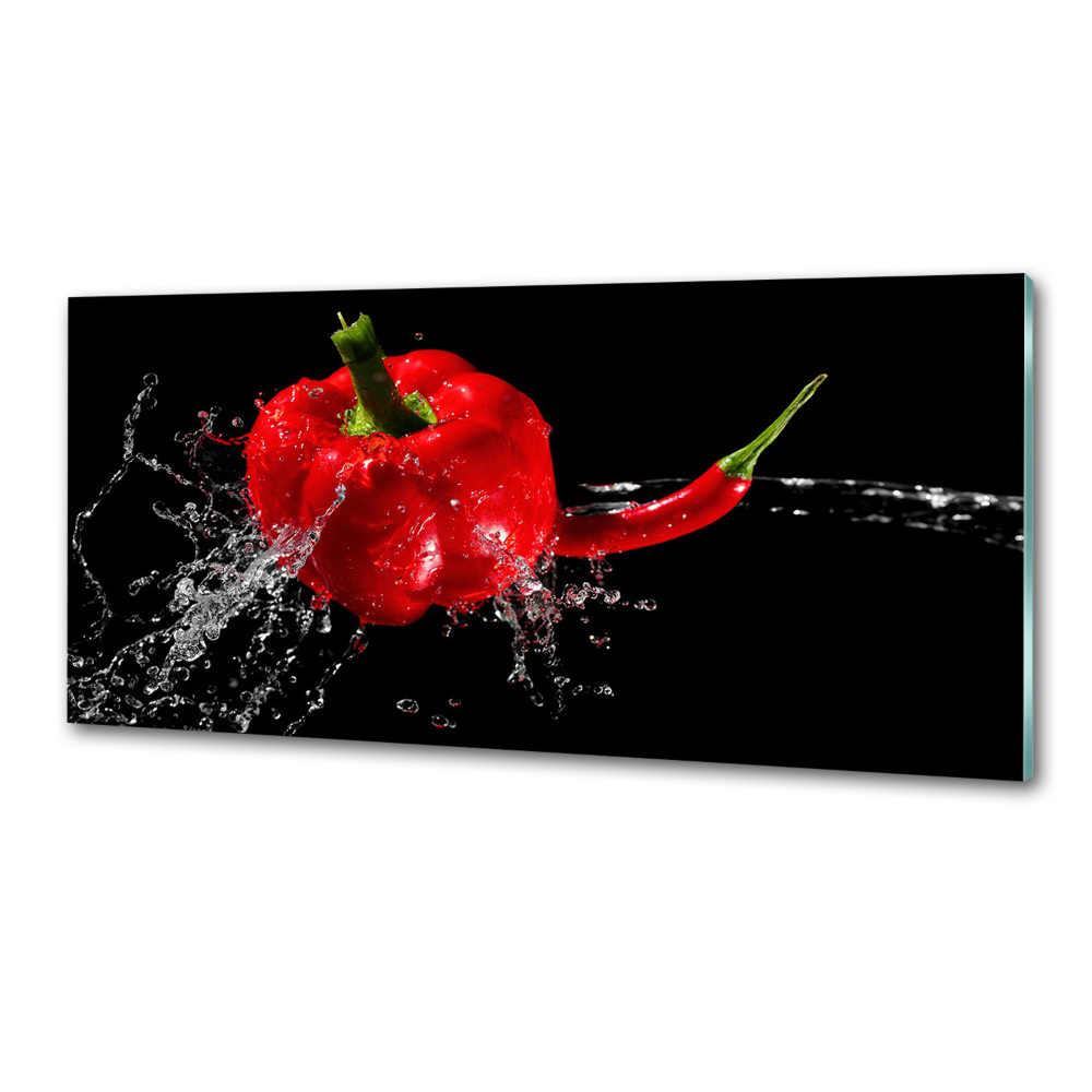 Panel do kuchni Czerwone papryki