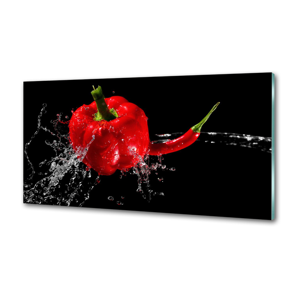 Panel do kuchni Czerwone papryki