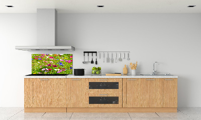 Panel dekor szkło Polne kwiaty