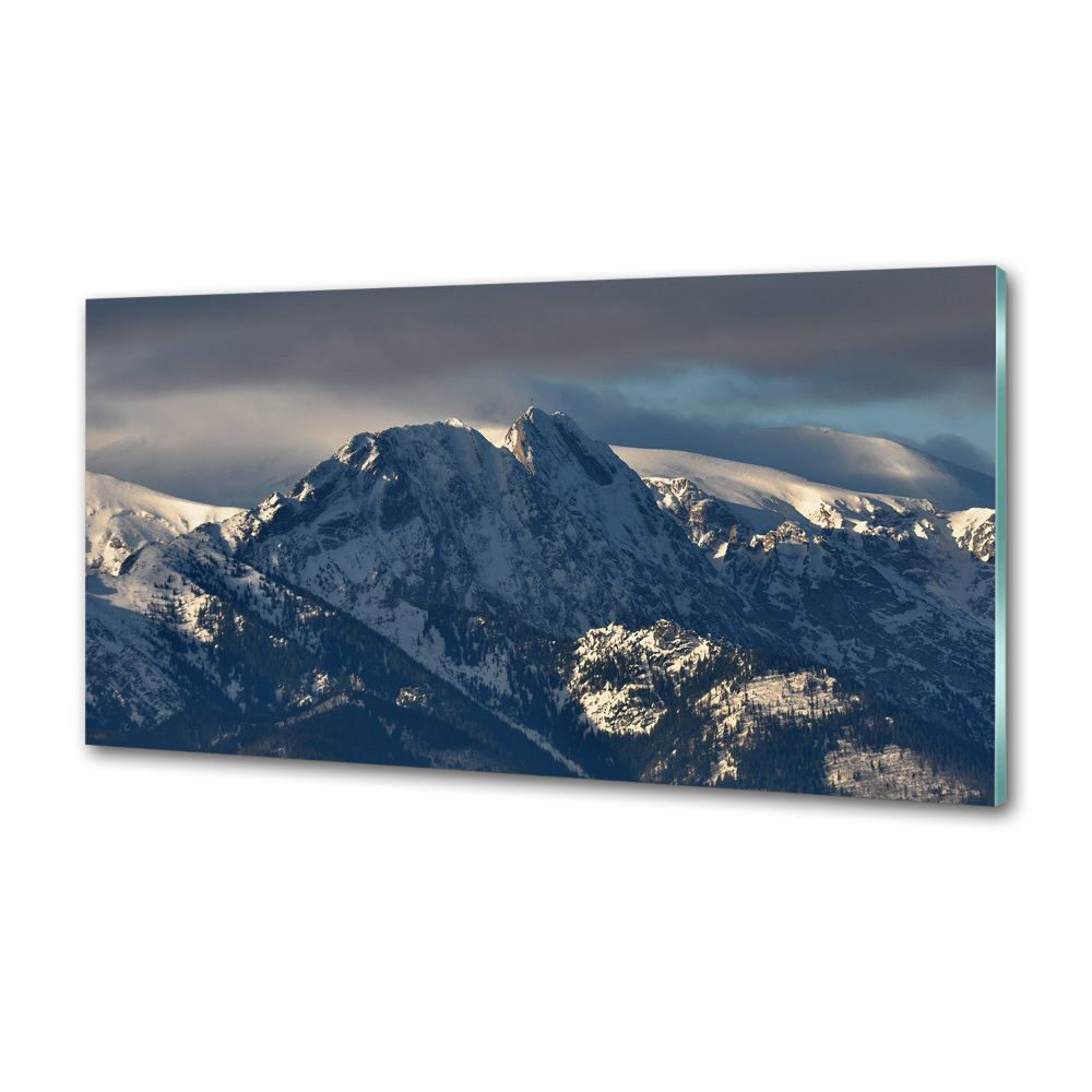 Panel dekor szkło Giewont zimą