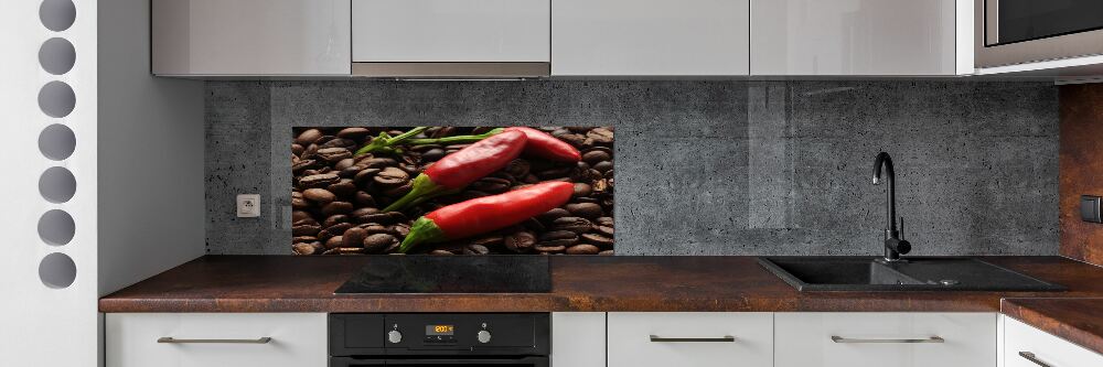 Panel do kuchni Chilli i kawa