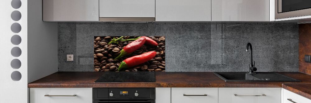 Panel do kuchni Chilli i kawa