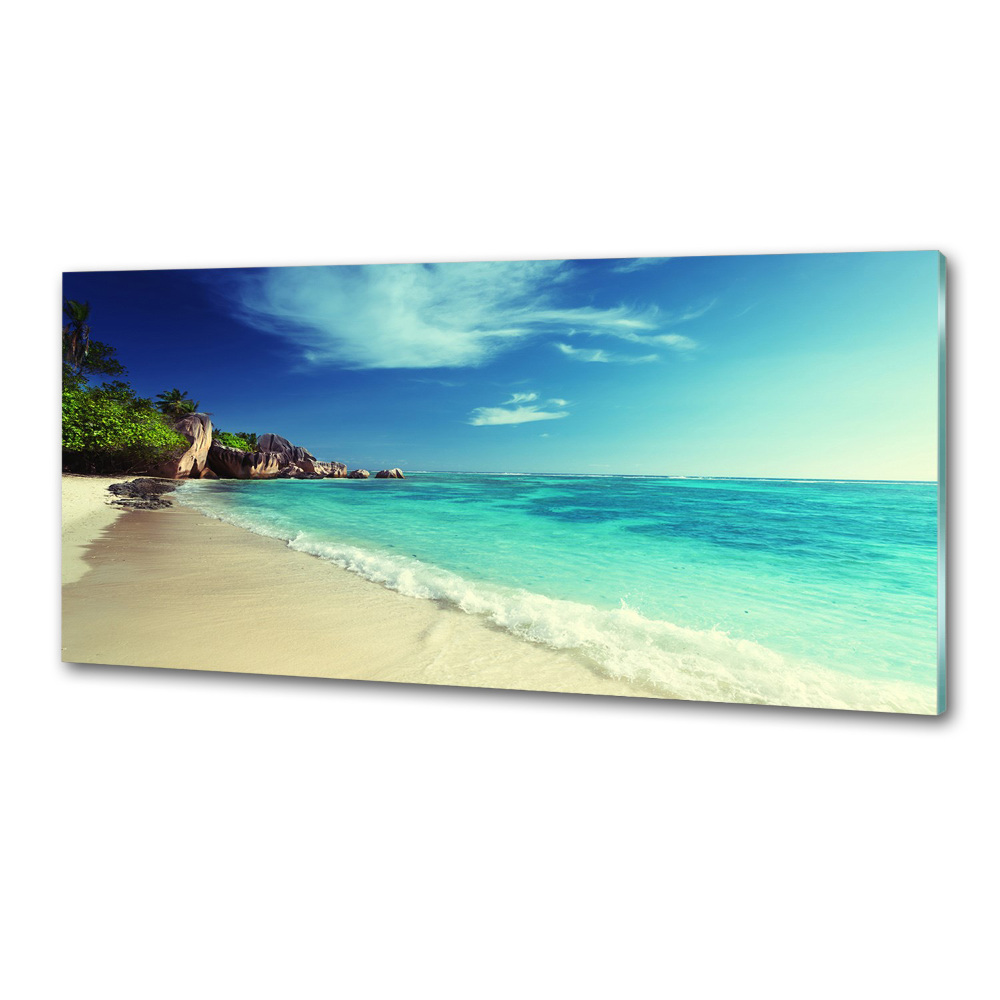Panel do kuchni Seszele plaża