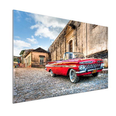 Panel do kuchni Czerwony Chevrolet