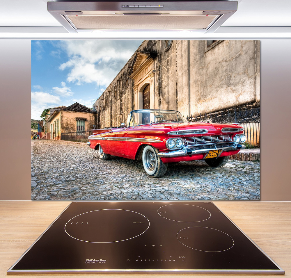 Panel do kuchni Czerwony Chevrolet