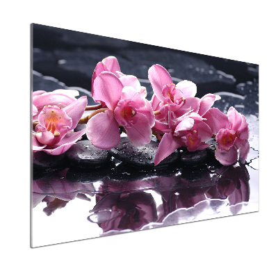 Panel do kuchni Różowa orchidea