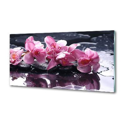Panel do kuchni Różowa orchidea