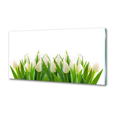 Panel do kuchni Białe tulipany
