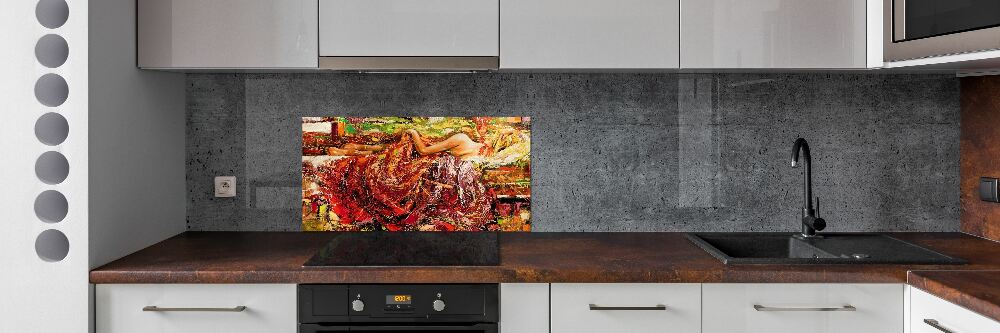 Panel do kuchni Śpiąca kobieta