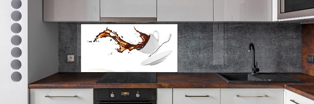 Panel dekor szkło Rozlana kawa