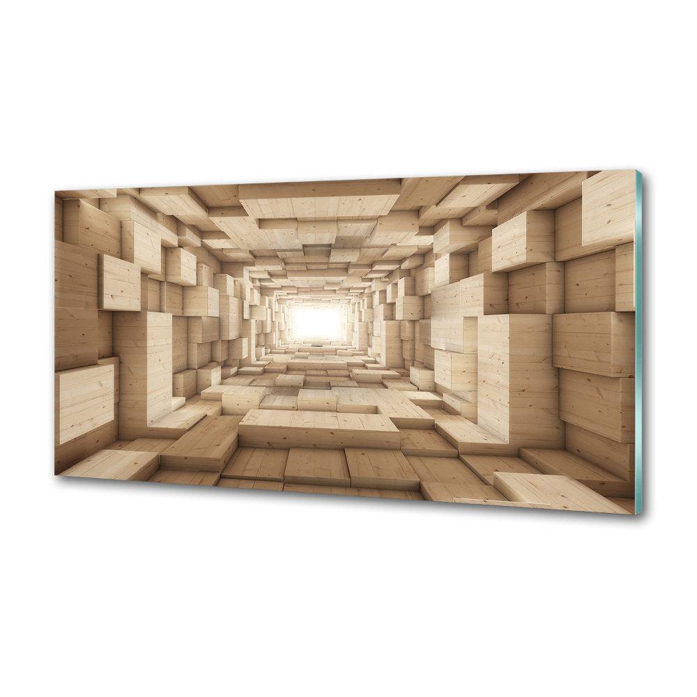Panel do kuchni Drewniany tunel