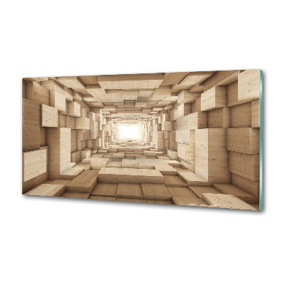 Panel do kuchni Drewniany tunel