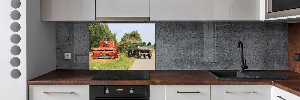 Panel szklany do kuchni Kombajn