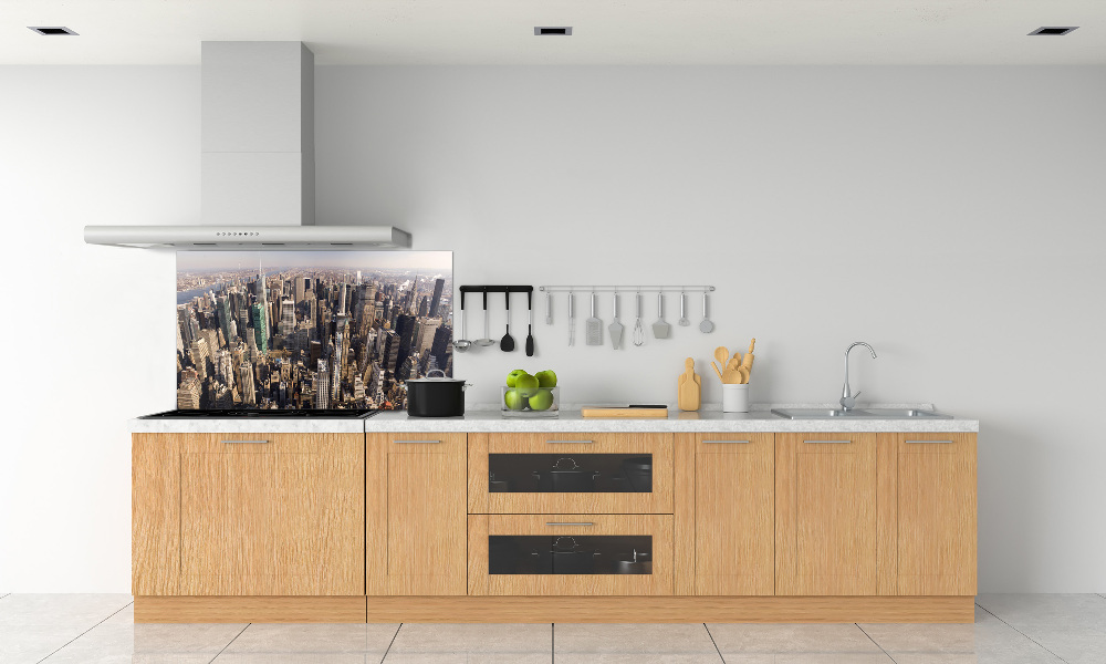 Panel lacobel Nowy Jork lot ptaka