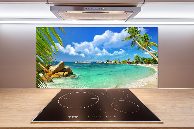 Panel do kuchni Seszele plaża