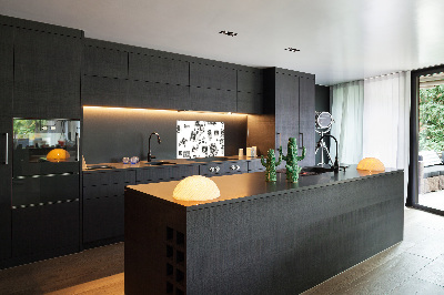 Panel do kuchni Litery z gazety