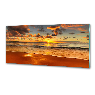 Panel lacobel Zachód słońca plaża