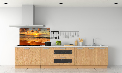 Panel lacobel Zachód słońca plaża