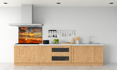Panel lacobel Zachód słońca plaża