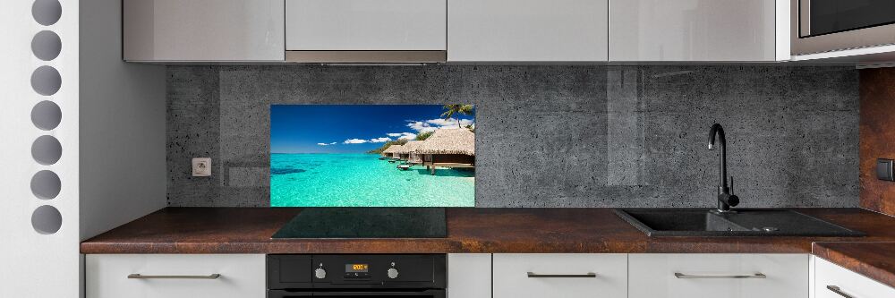 Panel do kuchni Bungalowy nad wodą