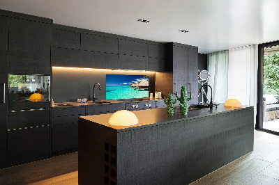 Panel do kuchni Bungalowy nad wodą