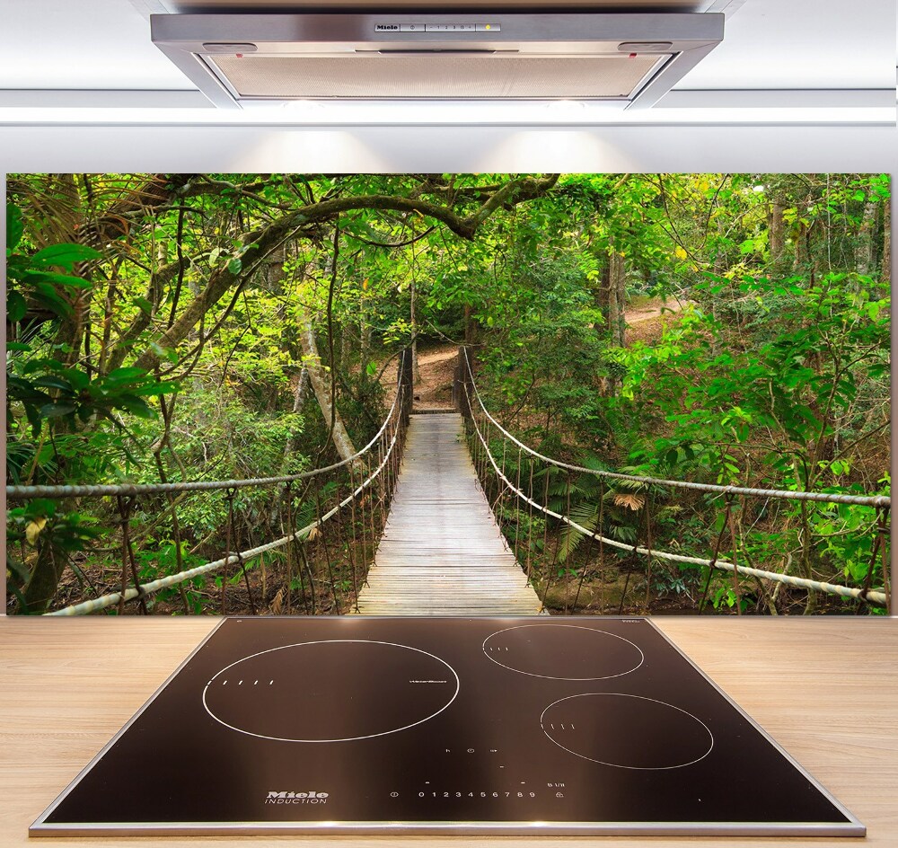 Panel dekor szkło Most linowy