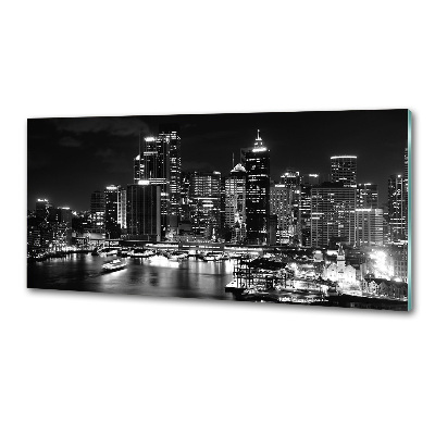 Panel dekor szkło Sydney nocą
