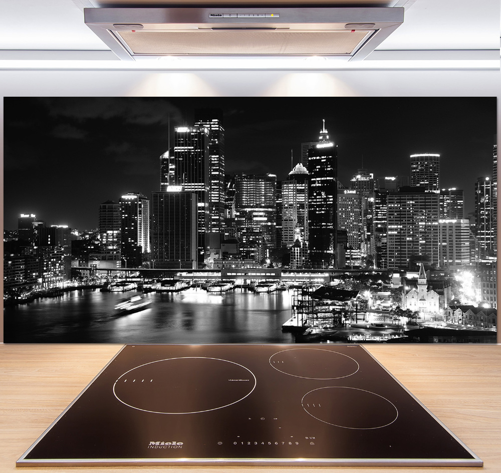 Panel dekor szkło Sydney nocą