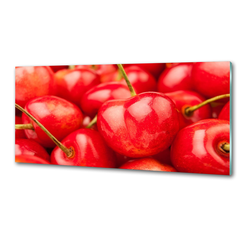 Panel szklany do kuchni Wiśnia
