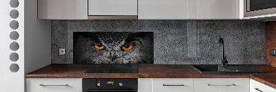Panel lacobel Diabelskie oczy sowy