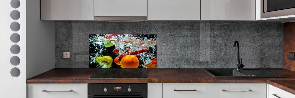 Panel do kuchni Owoce pod wodą