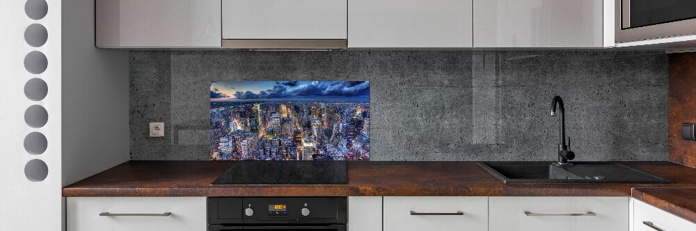 Panel lacobel Nowy Jork lot ptaka