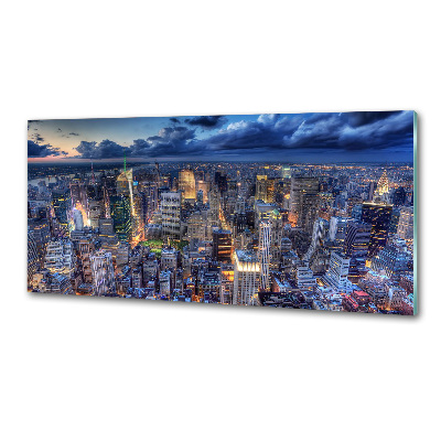 Panel lacobel Nowy Jork lot ptaka