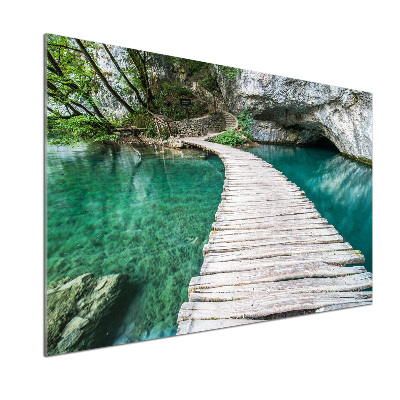Panel do kuchni Jeziora Plitwickie