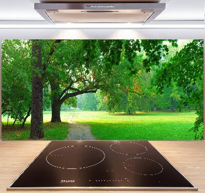 Panel do kuchni Park jesienią