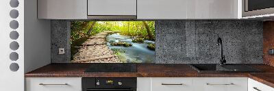 Panel do kuchni Ścieżka nad rzeką