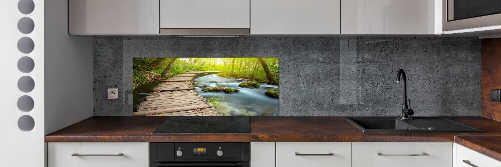 Panel do kuchni Ścieżka nad rzeką