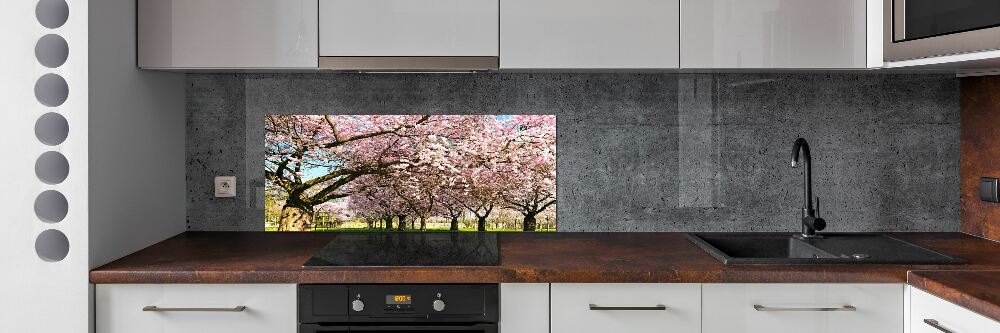 Panel dekor szkło Drzewa wiśni