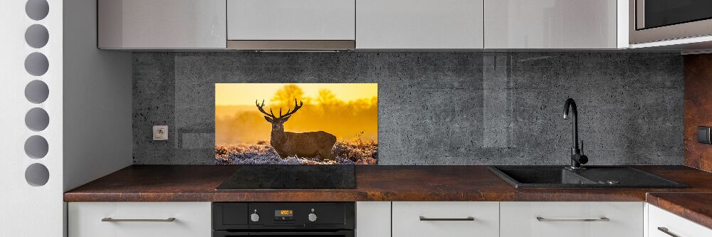 Panel lacobel Jeleń wschód słońca