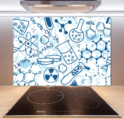 Panel dekor szkło Chemia tło