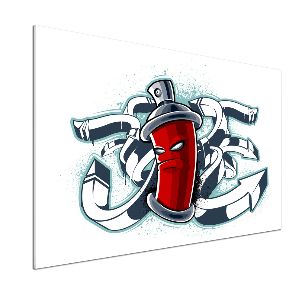 Panel między meble w kuchni Graffiti