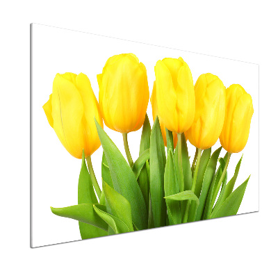 Panel do kuchni Żółte tulipany