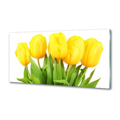 Panel do kuchni Żółte tulipany