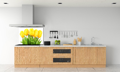 Panel do kuchni Żółte tulipany