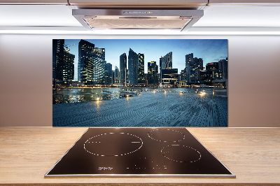Panel do kuchni Singapur nocą