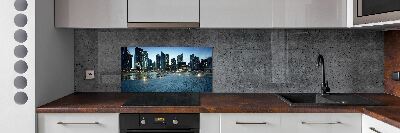 Panel do kuchni Singapur nocą
