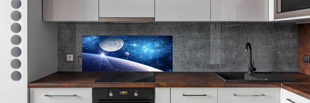 Panel szklany do kuchni Księżyc