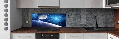 Panel szklany do kuchni Księżyc
